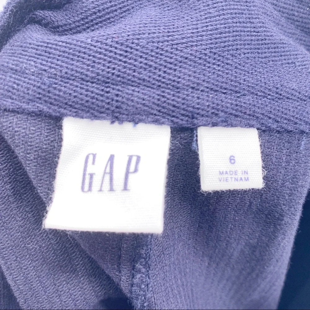 Gap Zip Cord Mini Navy Uniform Mini Skirt Size 6